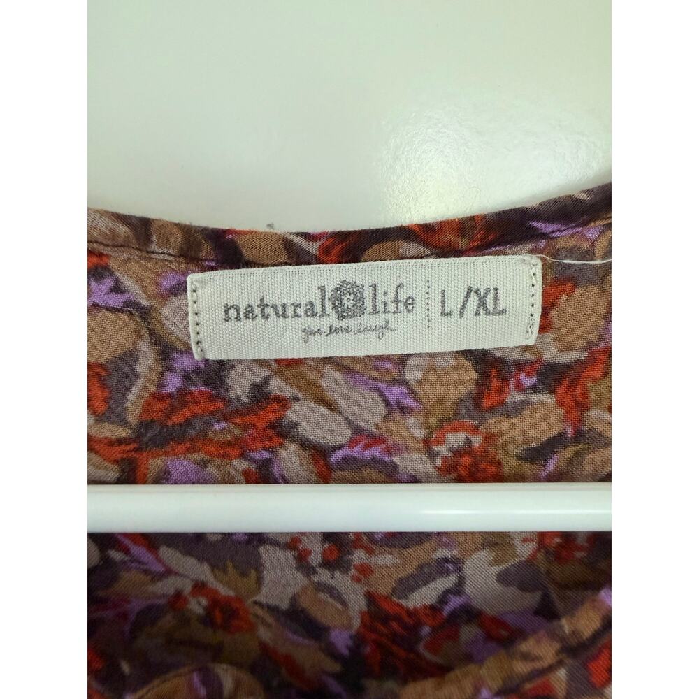Natural Life Becca Tiered Floral Maxi Dress Large / XL - Picture 6 of 6